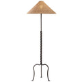Zaire Tischlampe, Patina Brass