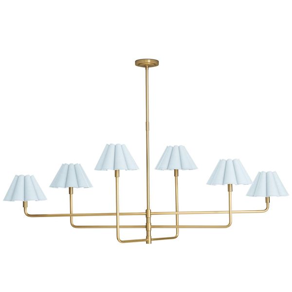Polly Chandelier, Natur Brass/Oyster