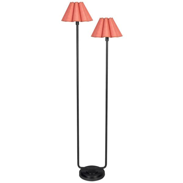 Polly Stehlampe, Natur Brass/Misty Blau