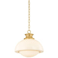 Bernadine Pendant, Aged Brass