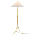 Deanne Tischlampe, Aged Brass/Ceramic Creamy Oat