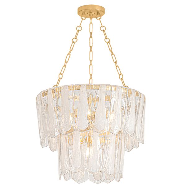 Tappan 13 Light Chandelier, Vintage Gold Leaf